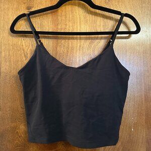 Lululemon Align Cropped Cami Tank Black Size 10 A/B